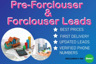 provide real estate foreclosure and pre foreclosure leads
