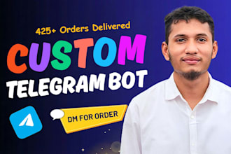 create high quality advanced custom telegram bot