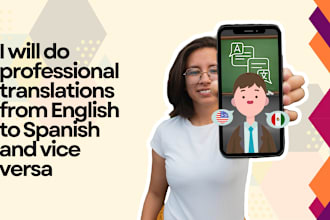 provide professional translations from english to spanish
