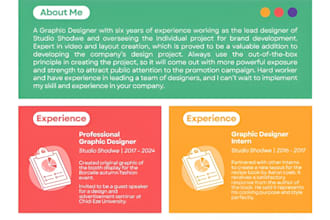design creative resume design, CV and cover letter fast