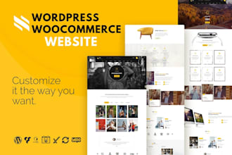 design, develop and customize a wordpress ecommerce website