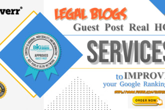 do publish guest post on high authority legal websites