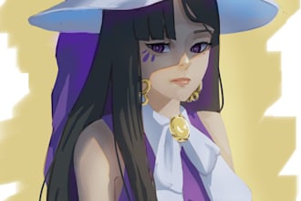 draw you beautiful anime illustration