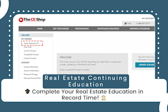 do ce shop, real estate license, real estate courses and continuing education