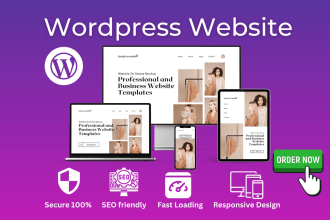 develop a wordpress responsive hostinger website design