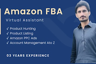 be your virtual assistant for amazon fba