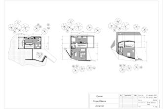 draw architectural 2d floor plans, sections, and elevations