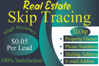 do  skip tracing for real estate business by tloxp skiptrace