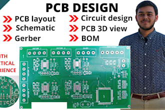 create schematics and design pcb using altium, eagle or kicad