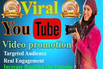do fast organic youtube music video promotion for viewers and followers