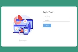 build login or registration or contact form in PHP