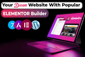 be elementor pro expert on wordpress development for responsive landing page