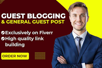 do guest blogging and general guest post