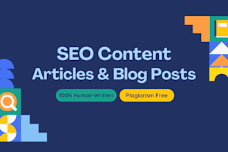 write SEO article or blog post, ai and plagiarism free