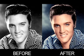 turn a black and white image into a color image