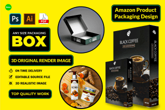packaging box design amazon product packaging design in 8 hour