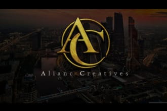 create modern unique initial and professional logo design