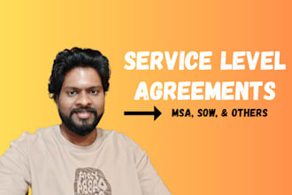write service agreement, service level agreement, sla, master service, sow