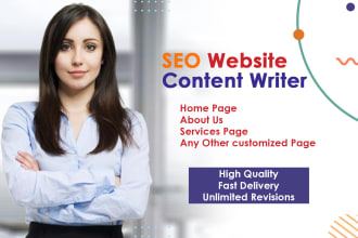 be your SEO website content writer and will write website content