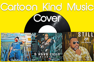 design cartoon kind music cover