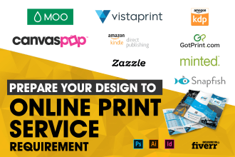 prepare your design for online printing service requirement