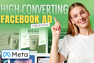 design high converting facebook static ad for your gummies brand