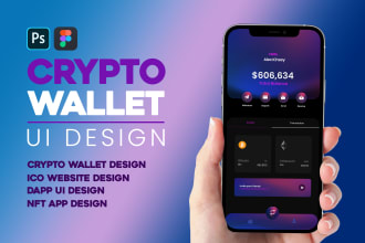design crypto wallet, exchange UI UX for your business