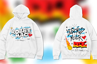 do designs for hoodies, sweatshirts, and tshirts