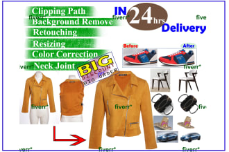model, product, etc images retouching, cropping, resizing