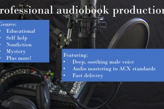 record and master your audiobook to acx standards