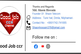 create email signature by adobe photoshop and google docs