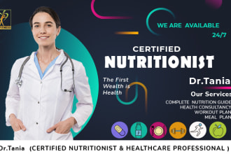 be professional nutritionist, for meal plan and diet plan
