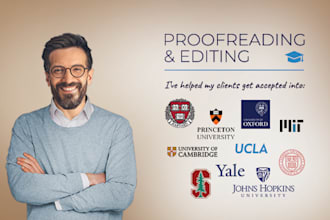 proofread and edit your personal statement, sop, or essay