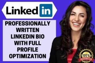 write, or rewrite optimized linkedin profile, bio, summary