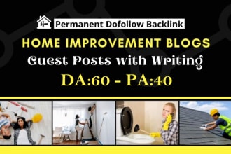 publish article guest post on da60 home improvement blogs