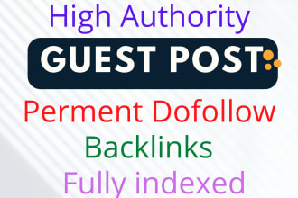 guest post with dofollow backlinks on high da