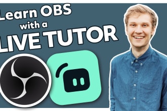 give lessons and tech support in obs studio and streamlabs