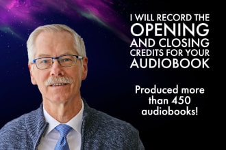 recording the opening and closing credits for your audiobook