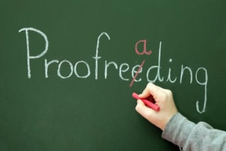professionally proofread papers, short stories, and books