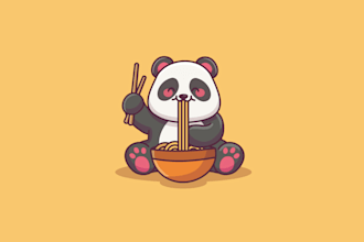 design cute animal cartoon character