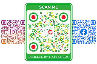 do outstanding qr code design with your logo in 2 hrs