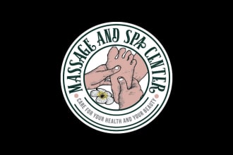 design a spa and massage logo for you