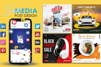 do e commerce banners, social media ads, flyers, posters, cover, yt thumbnail