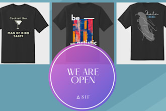 do amazing custom t shirt design and typography t shirt