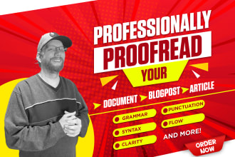 professionally proofread your blog or article