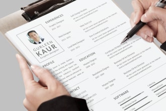 design and edit a professional resume, CV, cover letter resume maker ats service