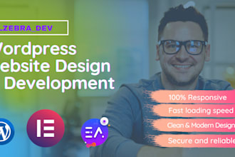 make attractive  and responsive wordpress website