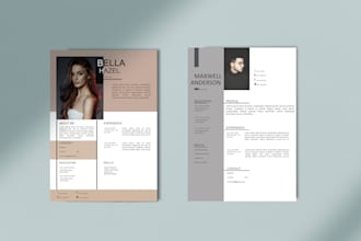 design professional and attractive CV