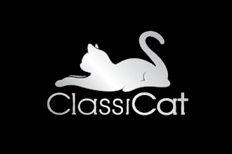 create a playful yet sophisticated logo for a cat accessory brand