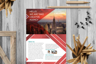 design creative modern corporate business flyer